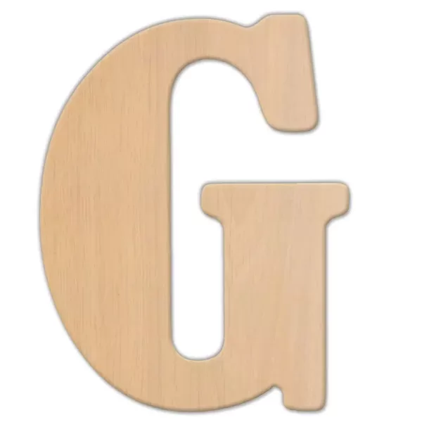 Jeff McWilliams Designs 15 in. Oversized Unfinished Wood Letter (G)