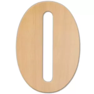 Jeff McWilliams Designs 15 in. Oversized Unfinished Wood Letter (O)