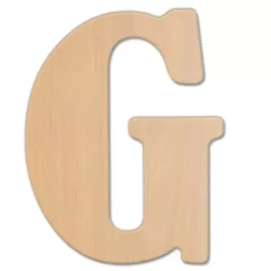 Jeff McWilliams Designs 23 in. Oversized Unfinished Wood Letter (G)