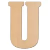 Jeff McWilliams Designs 23 in. Oversized Unfinished Wood Letter (U)
