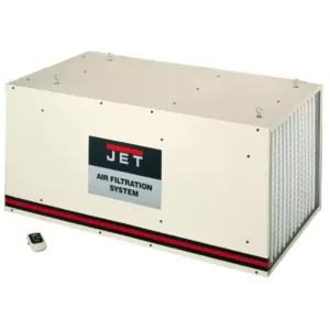 Jet 800/1200/1700 CFM Air Filtration System with Remote and Electrostatic Pre-Filter, 3-Speed, 115-Volt, AFS-2000