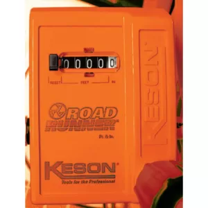 Keson 12 in. Metal Measuring Wheel with Telescoping Handle - Measures in ft. and in. (5 Digit Counter)