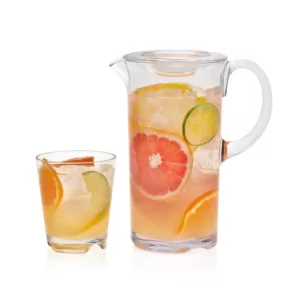 Libbey Indoors Out 7-Piece Break-Resistant Lidded Pitcher and Rocks Entertaining Set