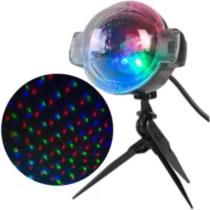 LightShow SnowFlurry Multi-Color 61-Programs Projection Stake