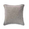 LR Home Kind Beige / Cream Striped 22 in. x 22 in. Cotton Throw Pillow