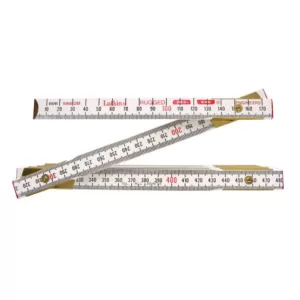 Lufkin 6 ft. x 5/8 in. Engineer's Scale Wood Ruler