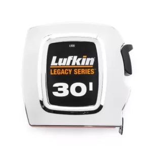 Lufkin Legacy Series 1 in. x 30 ft. Chrome Tape Measure