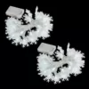 LUMABASE Battery Operated LED White String Lights - Snowflake (Set of 2)
