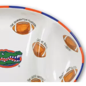 Magnolia Lane Florida Ceramic Football Tailgating Platter