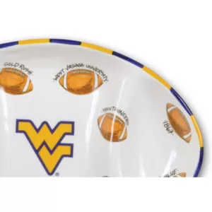 Magnolia Lane West Virginia Ceramic Football Tailgating Platter