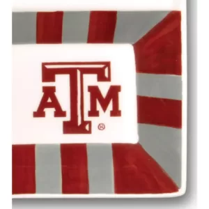 Magnolia Lane Texas A and M Ceramic 4 Section Tailgating Serving Platter