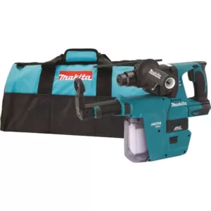 Makita 18-Volt LXT Li-Ion 1 in. Brushless Cordless SDS-Plus Concrete/Masonry Rotary Hammer (Tool-Only) W/ built-on HEPA Vacuum