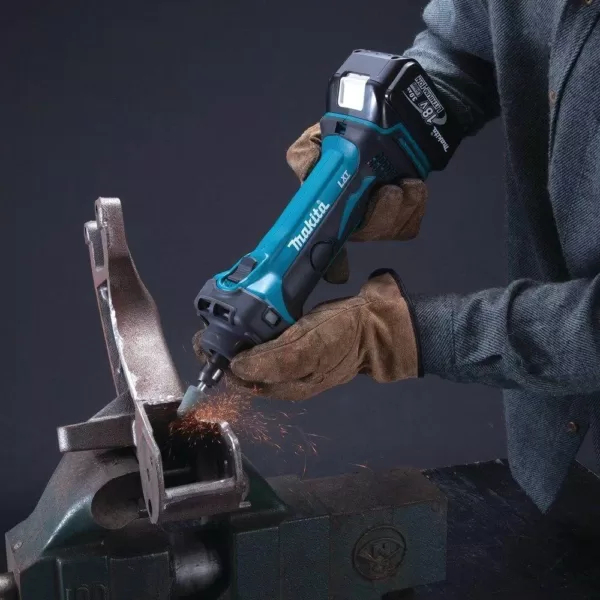 Makita 18-Volt LXT Lithium-Ion 1/4 in. Cordless Die Grinder (Tool-Only) with bonus 18-Volt LXT Lithium-Ion Battery Pack 5.0Ah