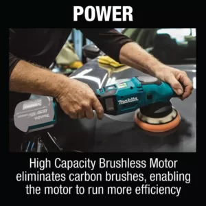 Makita 18-Volt LXT Lithium-Ion Brushless Cordless 5 in./6 in. Dual Action Random Orbit Polisher (Tool Only)
