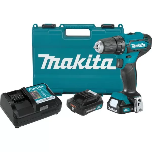 Makita 12-Volt MAX CXT Lithium-Ion Cordless 3/8 in. Driver Drill Kit, 2.0 Ah