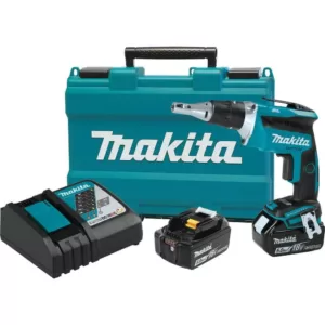 Makita 18-Volt 5.0Ah LXT Lithium-Ion Brushless Cordless Drywall Screwdriver Kit