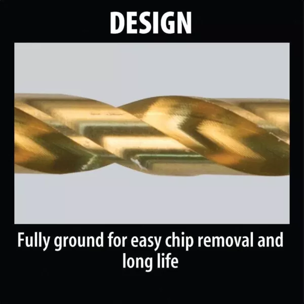 Makita 1/8 in. Titanium Coated Drill Bit and 1/4 in. Hex Shank