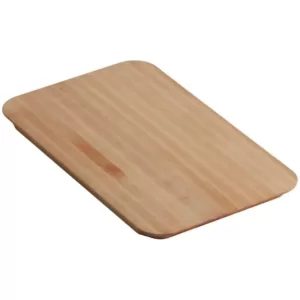KOHLER Riverby 10.5 in. x 17.375 in. Cutting Board in Maple Wood