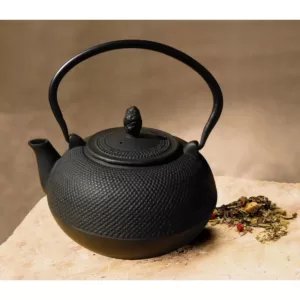 Old Dutch 3 l Hakone Matte Black Cast Iron Teapot/Wood Stove Humidifier