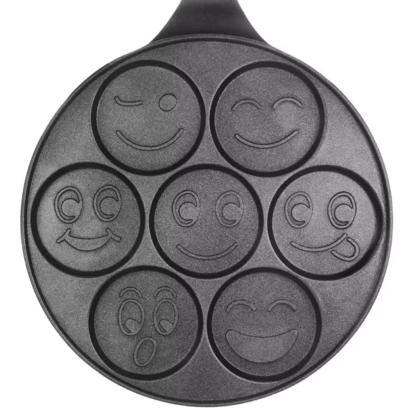 MegaChef Happy Face Emoji 7 Mold Mini Pancake Maker
