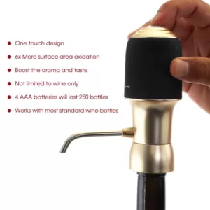 MegaChef MegaChef One-Touch Portable Luxury Wine Air Pressure Aerator