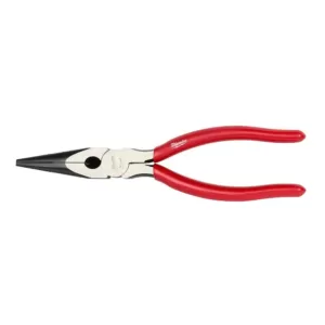Milwaukee 8 in. Dipped Grip Long Nose Pliers