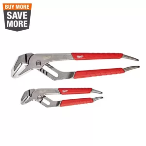 Milwaukee 6 in. and 10 in. Straight-Jaw Pliers Set (2-Piece)