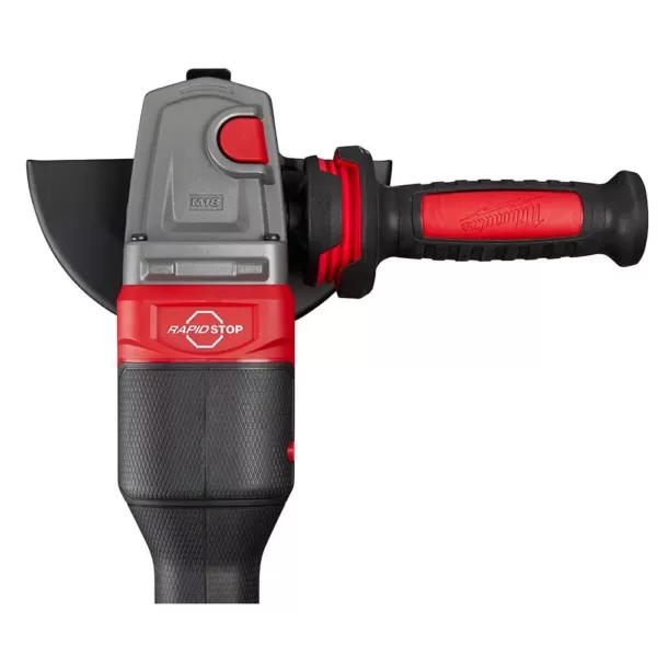 Milwaukee M18 FUEL 18-Volt Lithium-Ion Brushless Cordless 4-1/2 in./6 in. Grinder with Paddle Switch Kit and Two 6.0 Ah Battery