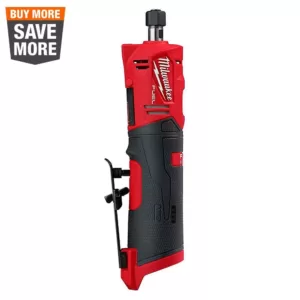 Milwaukee M12 FUEL 12-Volt Lithium-Ion Brushless Cordless 1/4 in. Straight Die Grinder (Tool-Only)