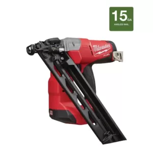 Milwaukee M18 FUEL 18-Volt Lithium-Ion Brushless Cordless 15-Gauge Angled Finish Nailer (Tool Only)