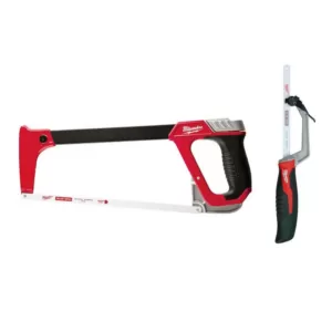 Milwaukee 12 in. Hack Saw with Rubber Handle with 10 in. Hack Saw