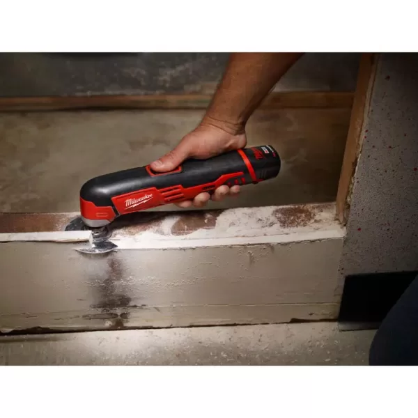 Milwaukee M12 12-Volt Lithium-Ion Cordless 1/4 in. Hex Impact and Multi-Tool Combo Kit with (1) 2.0Ah Battery and Charger