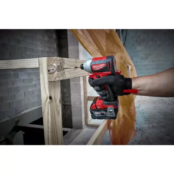 Milwaukee M18 18-Volt Lithium-Ion Brushless Cordless 1/4 in. Impact Driver with 3-Speeds (Tool-Only)