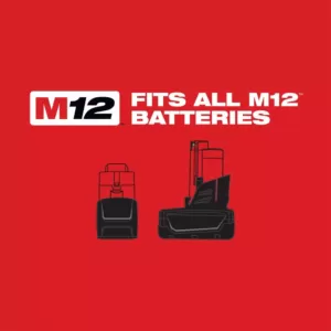 Milwaukee M12 12-Volt Lithium-Ion Cordless 3/8 in. Impact Wrench Kit W/ (2) 1.5Ah Batteries, Charger & Hard Case