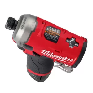 Milwaukee M12 FUEL 12-Volt Lithium-Ion Brushless Cordless Stubby 3/8 in. Impact Wrench and Impact Driver W/two 3.0 Ah Batteries