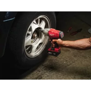 Milwaukee M18 18-Volt Lithium-Ion Cordless 1/2 in. Impact Wrench, Friction Ring with M18 Jobsite Fan