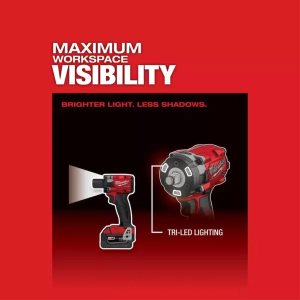 Milwaukee M18 FUEL GEN-3 18-Volt Lithium-Ion Brushless Cordless 1/2 in. Compact Impact Wrench with Friction Ring (Tool-Only)