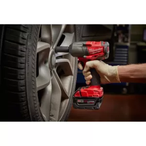 Milwaukee M18 FUEL 18-Volt Lithium-Ion Brushless Cordless Mid Torque 1/2 in. Impact Wrench with Friction Ring (2-Tool)