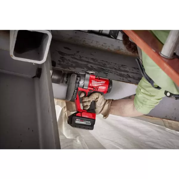 Milwaukee M18 ONE-KEY FUEL 18-Volt Lithium-Ion Brushless Cordless 1 in. Impact Wrench with Friction Ring With Protective Boot