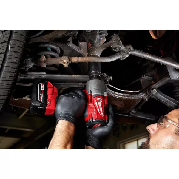 Milwaukee M18 FUEL 18-Volt Lithium-Ion Brushless Cordless 1/2 in. Impact Wrench Friction Ring with Super Charger & 8.0 Ah Battery
