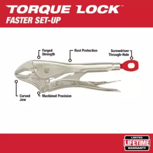 Milwaukee 10 in. Torque Lock Curved Jaw Locking Pliers