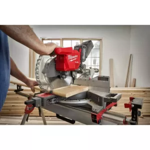 Milwaukee M18 FUEL 18-Volt Lithium-Ion Brushless Cordless 12 in. Dual Bevel Sliding Compound Miter Saw with Stand (Tool-Only)