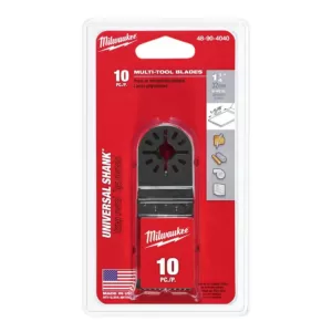 Milwaukee 1-5/8 in. Oscillating Tool Bi-Metal Flush Cut Blade for Wood and Metal (10-Pack)
