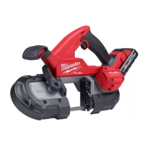 Milwaukee M18 FUEL 18-Volt Lithium-Ion Brushless Cordless Compact Bandsaw Kit with Two 3.0 Ah High Output Batteries