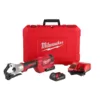 Milwaukee M18 18-Volt Lithium-Ion Cordless FORCE LOGIC 750 MCM Dieless Crimping Tool Kit with 2 2.0 Ah Batteries and Bag