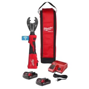 Milwaukee M18 18-Volt Lithium-Ion Cordless FORCE LOGIC 6-Ton Utility Crimping Kit with O-D3 Jaw