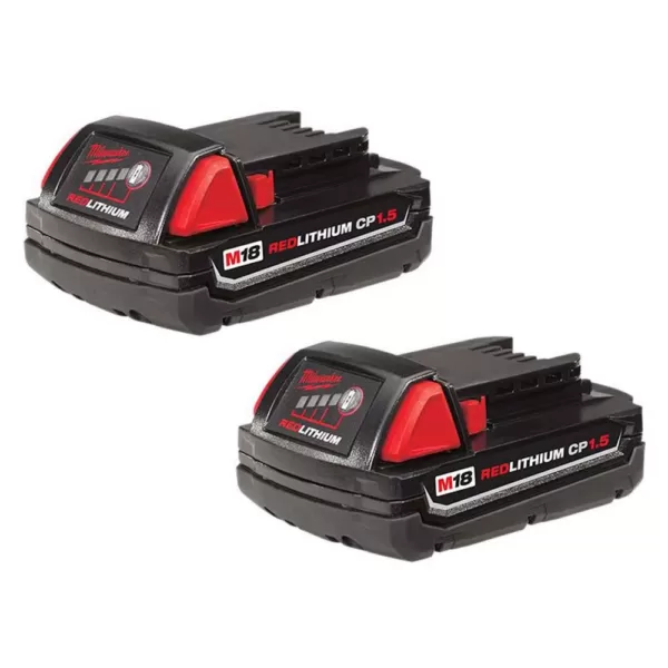 Milwaukee M18 18-Volt Lithium-Ion Compact Battery Pack 1.5Ah (6-Pack)