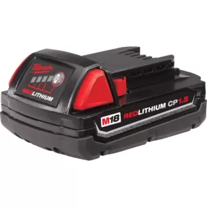 Milwaukee M18 18-Volt Lithium-Ion Compact Battery Pack 1.5Ah