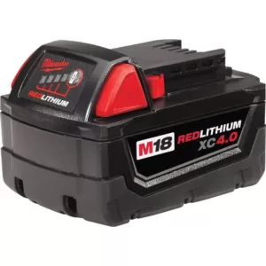 Milwaukee M18 18-Volt Lithium-Ion XC Extended Capacity Battery Pack 4.0Ah