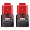 Milwaukee M12 12-Volt Lithium-Ion Compact Battery Pack 1.5Ah (2-Pack)
